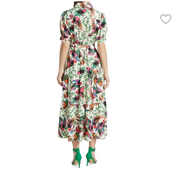 DEREK LAM 10 CROSBY Bird Print Shirtdress - Picture 6 of 9
